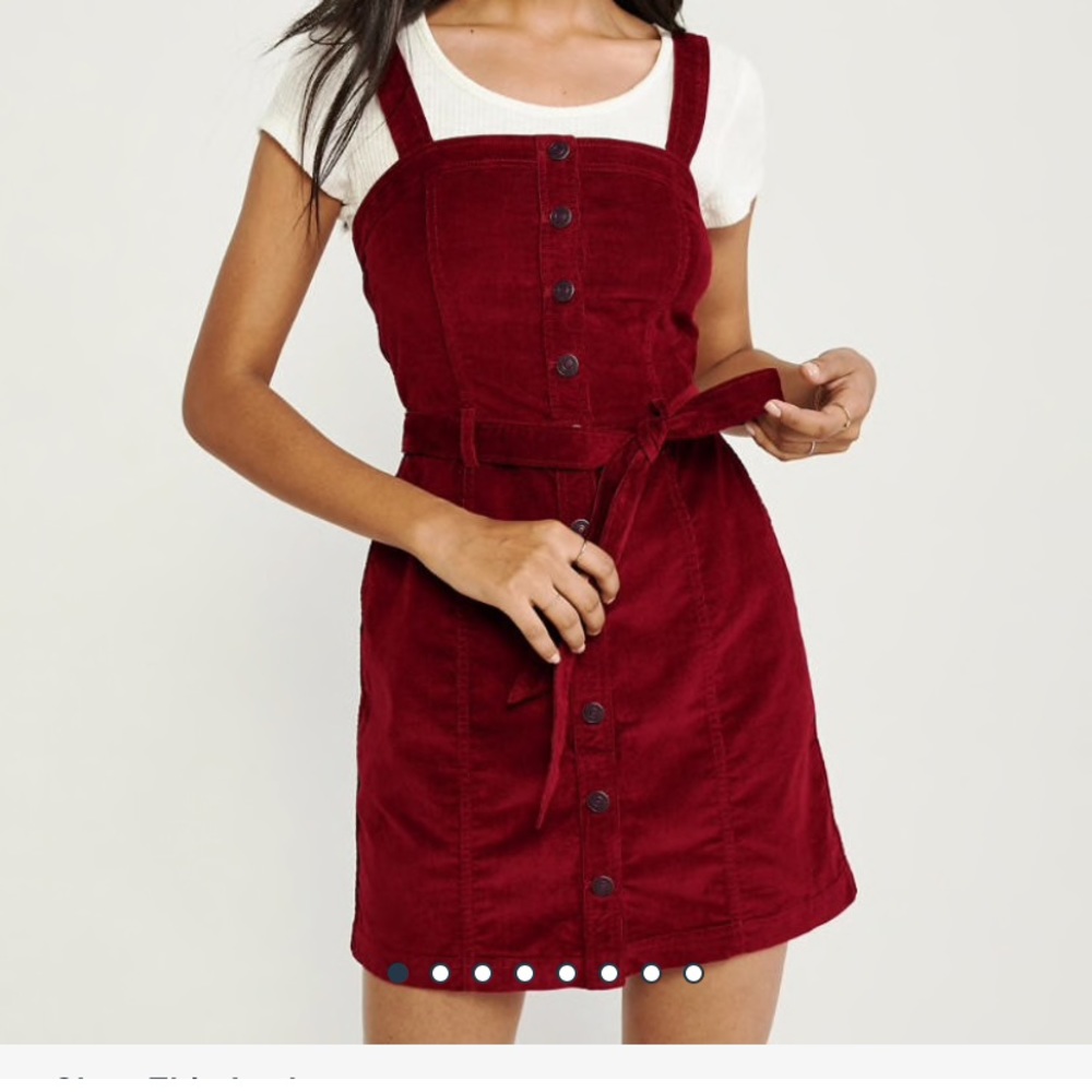 Abercrombie & Fitch Corduroy Button Pinafore